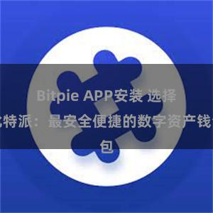 Bitpie APP安装 选择比特派：最安全便捷的数字资产钱包