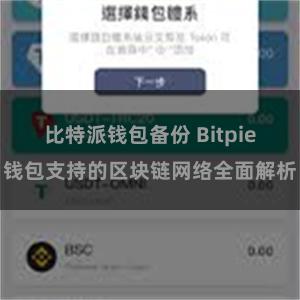 比特派钱包备份 Bitpie钱包支持的区块链网络全面解析