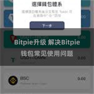 Bitpie升级 解决Bitpie钱包常见使用问题