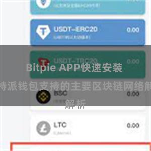 Bitpie APP快速安装 比特派钱包支持的主要区块链网络解析