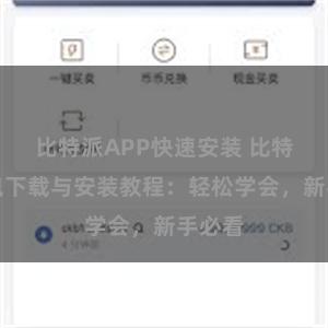 比特派APP快速安装 比特派钱包下载与安装教程：轻松学会，新手必看