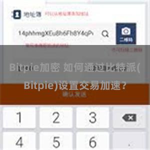 Bitpie加密 如何通过比特派(Bitpie)设置交易加速？