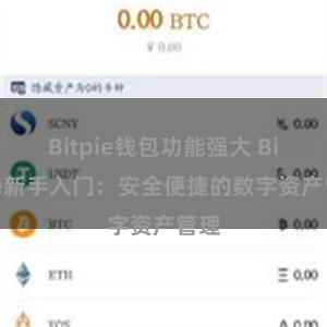 Bitpie钱包功能强大 Bitpie新手入门：安全便捷的数字资产管理