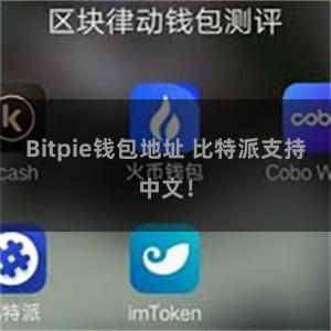 Bitpie钱包地址 比特派支持中文！