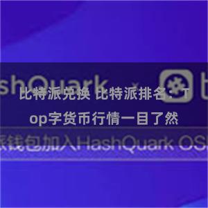 比特派兑换 比特派排名：Top字货币行情一目了然