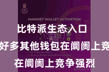 比特派生态入口  但也有好多其他钱包在阛阓上竞争强烈